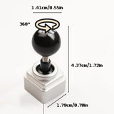 Maxbell Keycaps Vintage Design Sturdy Gifts with Storage Box Gaming Joystick Keycaps Silver Base