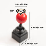 Maxbell Keycaps Vintage Design Sturdy Gifts with Storage Box Gaming Joystick Keycaps Black Base