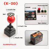 Maxbell Keycaps Vintage Design Sturdy Gifts with Storage Box Gaming Joystick Keycaps Black Base