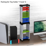Maxbell Game Storage Tower DVD disks Home Universal Office Organization Storage Rack