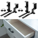 Maxbell Under Desk Keyboard Tray Sliding Clamp on Mount Bracket Table Black Platform Regular Type