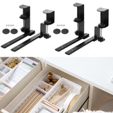 Maxbell Under Desk Keyboard Tray Sliding Clamp on Mount Bracket Table Black Platform Regular Type