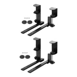 Maxbell Under Desk Keyboard Tray Sliding Clamp on Mount Bracket Table Black Platform Regular Type