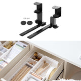 Maxbell Under Desk Keyboard Tray Sliding Clamp on Mount Bracket Table Black Platform Regular Type