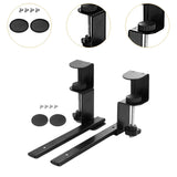Maxbell Under Desk Keyboard Tray Sliding Clamp on Mount Bracket Table Black Platform Adjustable Type