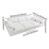 Maxbell Large size modular cloud sofa 6 seats down sofa bed apartment living room