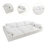 Maxbell Large size modular cloud sofa 6 seats down sofa bed apartment living room