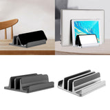 Maxbell Vertical Laptop Stand for Desk Anti Scratch Laptop Dock for Home Office Desk Gray