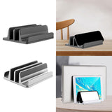 Maxbell Vertical Laptop Stand for Desk Anti Scratch Laptop Dock for Home Office Desk Gray