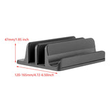Maxbell Vertical Laptop Stand for Desk Anti Scratch Laptop Dock for Home Office Desk Gray