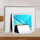Maxbell Vertical Laptop Stand for Desk Anti Scratch Laptop Dock for Home Office Desk Black