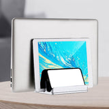 Maxbell Vertical Laptop Stand for Desk Anti Scratch Laptop Dock for Home Office Desk Black