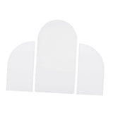 Maxbell 3Pcs Arch Backdrop Covers New Year Reception Anniversary Wedding Arch Covers White