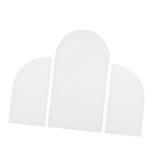 Maxbell 3Pcs Arch Backdrop Covers New Year Reception Anniversary Wedding Arch Covers White