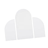 Maxbell 3Pcs Arch Backdrop Covers New Year Reception Anniversary Wedding Arch Covers White