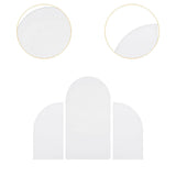 Maxbell 3Pcs Arch Backdrop Covers New Year Reception Anniversary Wedding Arch Covers White