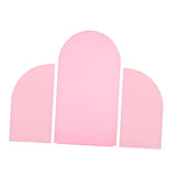 Maxbell 3Pcs Arch Backdrop Covers New Year Reception Anniversary Wedding Arch Covers Pink