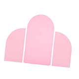 Maxbell 3Pcs Arch Backdrop Covers New Year Reception Anniversary Wedding Arch Covers Pink