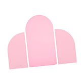 Maxbell 3Pcs Arch Backdrop Covers New Year Reception Anniversary Wedding Arch Covers Pink