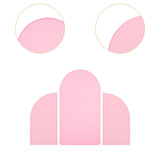 Maxbell 3Pcs Arch Backdrop Covers New Year Reception Anniversary Wedding Arch Covers Pink