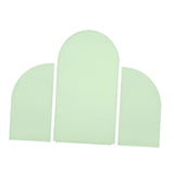 Maxbell 3Pcs Arch Backdrop Covers New Year Reception Anniversary Wedding Arch Covers Light Green