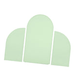 Maxbell 3Pcs Arch Backdrop Covers New Year Reception Anniversary Wedding Arch Covers Light Green