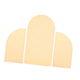 Maxbell 3Pcs Arch Backdrop Covers New Year Reception Anniversary Wedding Arch Covers Champagne