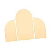 Maxbell 3Pcs Arch Backdrop Covers New Year Reception Anniversary Wedding Arch Covers Champagne