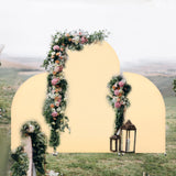 Maxbell 3Pcs Arch Backdrop Covers New Year Reception Anniversary Wedding Arch Covers Champagne