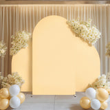 Maxbell 3Pcs Arch Backdrop Covers New Year Reception Anniversary Wedding Arch Covers Champagne