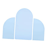 Maxbell 3Pcs Arch Backdrop Covers New Year Reception Anniversary Wedding Arch Covers Light Blue