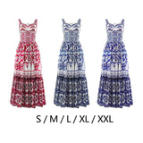 Maxbell Women Dress Gift Lady Beach Vacation Dress for Shopping Street Beach S Rose Red