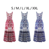 Maxbell Women Dress Gift Lady Beach Vacation Dress for Shopping Street Beach S Rose Red