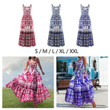 Maxbell Women Dress Gift Lady Beach Vacation Dress for Shopping Street Beach S Rose Red