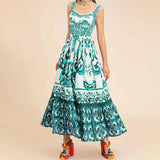Maxbell Women Dress Gift Lady Beach Vacation Dress for Shopping Street Beach 2XL Rose Red