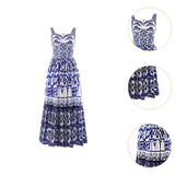 Maxbell Women Dress Gift Lady Beach Vacation Dress for Shopping Street Beach L Purple