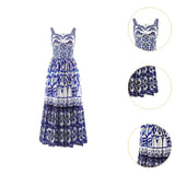 Maxbell Women Dress Gift Lady Beach Vacation Dress for Shopping Street Beach XL Purple