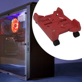 Maxbell Computer Tower Stand Sturdy CPU Holder Gifts Under Desk Adjustable CPU Stand Red