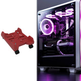 Maxbell Computer Tower Stand Sturdy CPU Holder Gifts Under Desk Adjustable CPU Stand Red