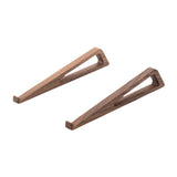 Maxbell 2x Wood Laptop Stand Universal Ergonomic Laptop Shelf for Travel Office Home