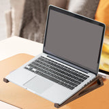 Maxbell 2x Wood Laptop Stand Universal Ergonomic Laptop Shelf for Travel Office Home