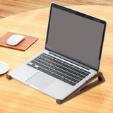 Maxbell 2x Wood Laptop Stand Universal Ergonomic Laptop Shelf for Travel Office Home