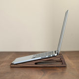 Maxbell 2x Wood Laptop Stand Universal Ergonomic Laptop Shelf for Travel Office Home