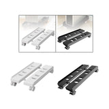 Maxbell Computer Host Stand Floor Cart Retractable Movable Host Rack for Home Office White