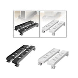 Maxbell Computer Host Stand Floor Cart Retractable Movable Host Rack for Home Office White