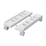 Maxbell Computer Host Stand Floor Cart Retractable Movable Host Rack for Home Office White