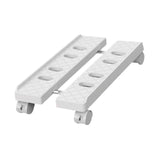 Maxbell Computer Host Stand Floor Cart Retractable Movable Host Rack for Home Office White