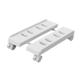 Maxbell Computer Host Stand Floor Cart Retractable Movable Host Rack for Home Office White