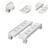 Maxbell Computer Host Stand Floor Cart Retractable Movable Host Rack for Home Office White