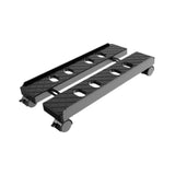 Maxbell Computer Host Stand Floor Cart Retractable Movable Host Rack for Home Office Black